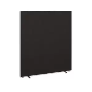 Floor standing fabric screen 1800mm high x 1600mm wide - charcoal