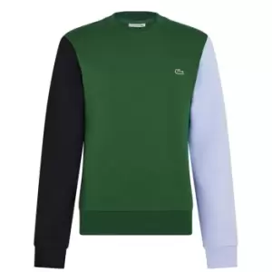 Lacoste Colour Block Crew Sweatshirt - Green