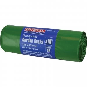 Faithfull Heavy-Duty Strong Garden Sacks Pack of 10