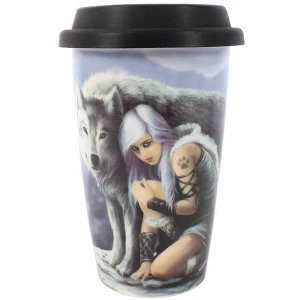 Protector Travel Mug by Anne Stokes