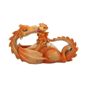 Orange Sweetest Moment Dragon Figurine