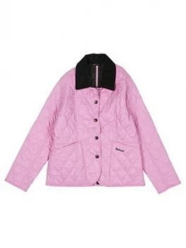 Barbour Girls Liddesdale Quilt Coat - Pink, Size 14-15 Years, Women