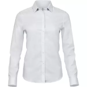 Tee Jays Womens/Ladies Luxury Stretch Shirt (2XL) (White)