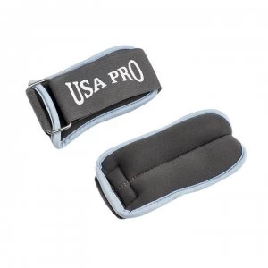 USA Pro Ankle and Wrist Weights - Grey/Blue