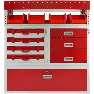 Firecracker Metal Van Racking - Red