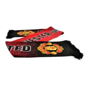 Manchester United FC Unisex Adults Speckled Scarf (One Size) (Red)