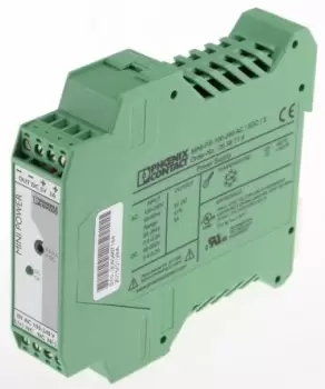 Phoenix Contact MINI-PS-100-240AC/5DC/3 Switch Mode DIN Rail Power Supply 85 264V ac Input, 5V dc Output, 3A