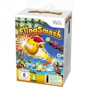 Fling Smash Game Includes Wii Black Remote Plus Controller