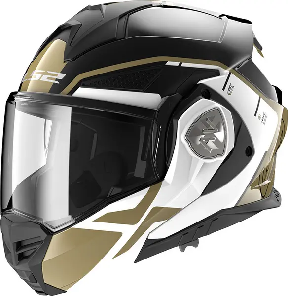 LS2 FF901 Advant X Metryk Black Gold Modular Helmet Size S