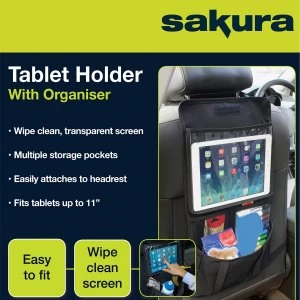 Sakura Tablet Holder with Organiser