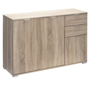 Sideboard Alba Oak 107x74x35cm with 3 Doors 2 Drawers