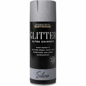 Rust-Oleum Silver Glitter Ultra Shimmer Spray Paint 400ml