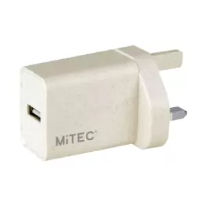 Mitec 2A USB A Biodegradable USB Adaptor Plug