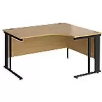 Dams International Right Hand Ergonomic Desk MCM14ERKO 1,400 x 1,200 x 725 mm