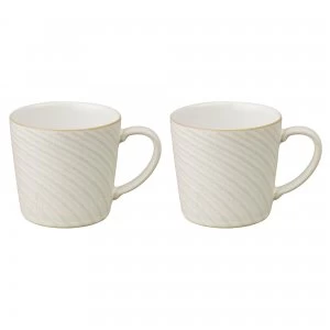 Impression Cream Set Of 2 Spiral Large Mug