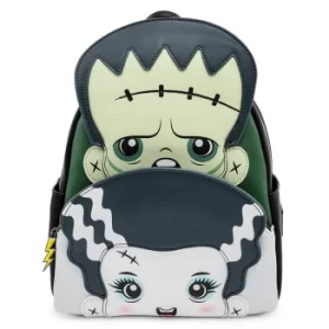 Loungefly Universal Monsters Frankie And Bride Cosplay Mini Backpack