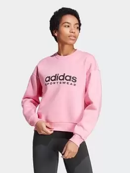 adidas All Szn Printed Crew - Pink, Size XS, Women