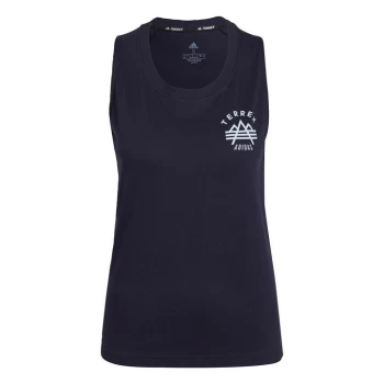 adidas Terrex Graphic Tank Top Womens - Blue