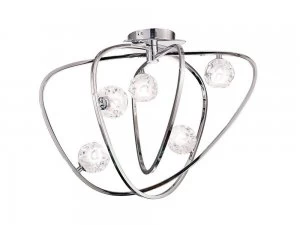 Ceiling 5 Light G9, Polished Chrome