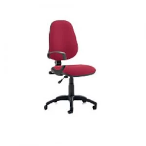 Task Office Chair Eclipse I Lever Wine fabric With Loop Arms