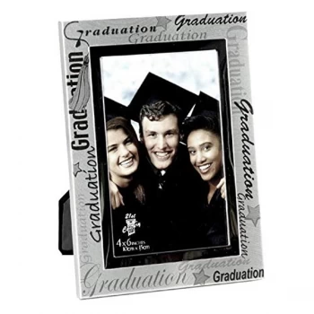 4" x 6" - Celebrations Aluminium Photo Frame - Graduation