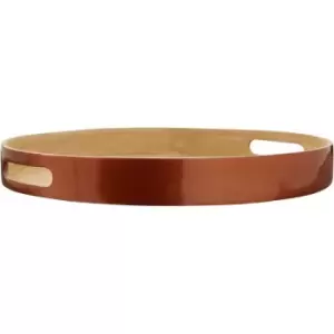 Premier Housewares Kyoto Large Round Rose Gold Serving Tray