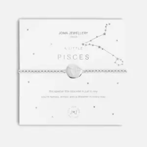 Joma Jewellery Womens A Little Pisces Silver Bracelet Stretch - Silver