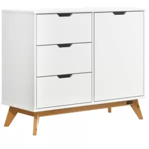 Sideboard White Pine Wood 96x40x79cm