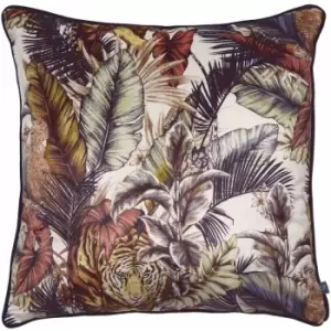 Prestigious Textiles Bengal Tiger Safari Cushion Cover (55cm x 55cm) (Multicoloured) - Multicoloured