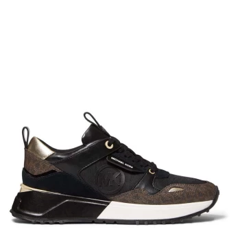 Michael Kors Theo Canvas Runner Trainers - Black 001