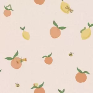 Holden Tutti Fruity Soft Coral and Orange Childrens Wallpaper