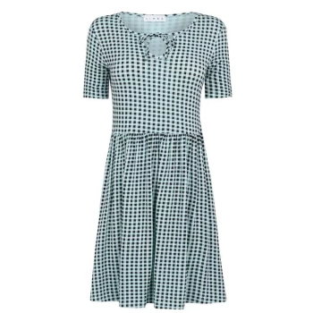 Linea Gingham Smock Dress Ladies - Mint