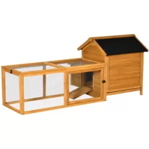 Pawhut Wooden Chicken Coop Hen House w/ Removable Tray