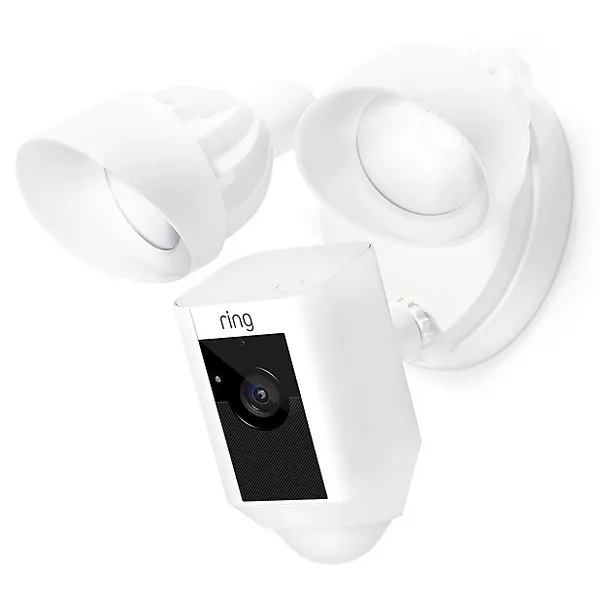 Ring Floodlight Cam Network Surveillance Camera 8SF1P7 WEU0 Smart Home Security Camera in White