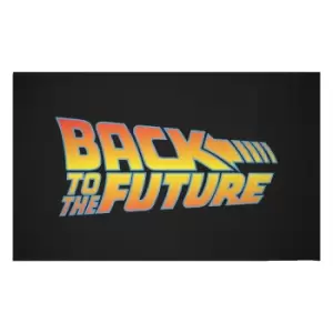 Back To The Future BTTF Logo Woven Rug - Small