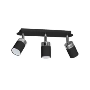 Milagro Ceiling Lamp Joker Black 3 x GU10