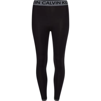 Calvin Klein Performance Tape Leggings - Black/White