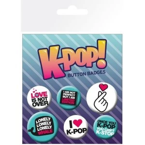 K-POP Quotes Badge Pack