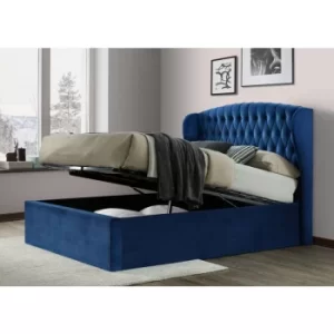 Warwick Velvet Ottoman Blue Double