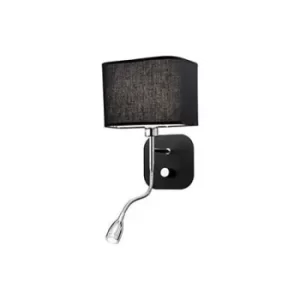 Holiday 1 Light Indoor Wall Light Black, E14