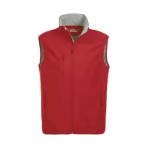 Clique Mens Basic Softshell Gilet (XXL) (Red)