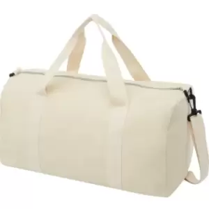 Pheebs Recycled Polyester Duffle Bag (One Size) (Natural) - Bullet