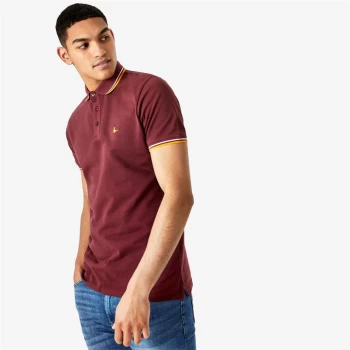 Jack Wills Tipped Polo - Damson