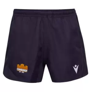 Macron Edinburgh Rugby Training Shorts Mens - Blue