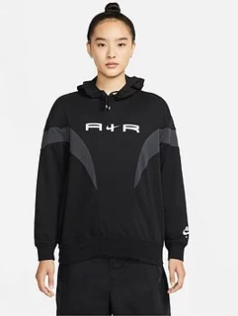 Nike Air NSW Pullover Graphic Hoodie - Black Size M Women