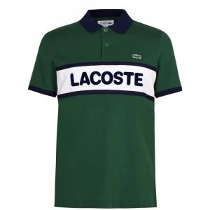 Lacoste Chest Stripe Polo Shirt - Green