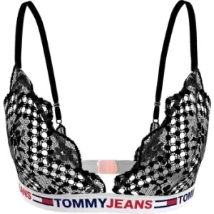 Tommy Hilfiger Lace Triangle Bralette - Black