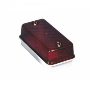 KnightsBridge 100W IP65 ES E27 Aluminium Base Bulkhead - Red Tinted Cover