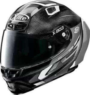 X-Lite X-803 RS Ultra Carbon Skywarp Helmet, black-white Size M black-white, Size M