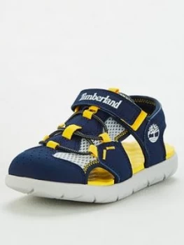 Timberland Boys Perkins Row Fisherman Sandals - Navy, Size 1 Older